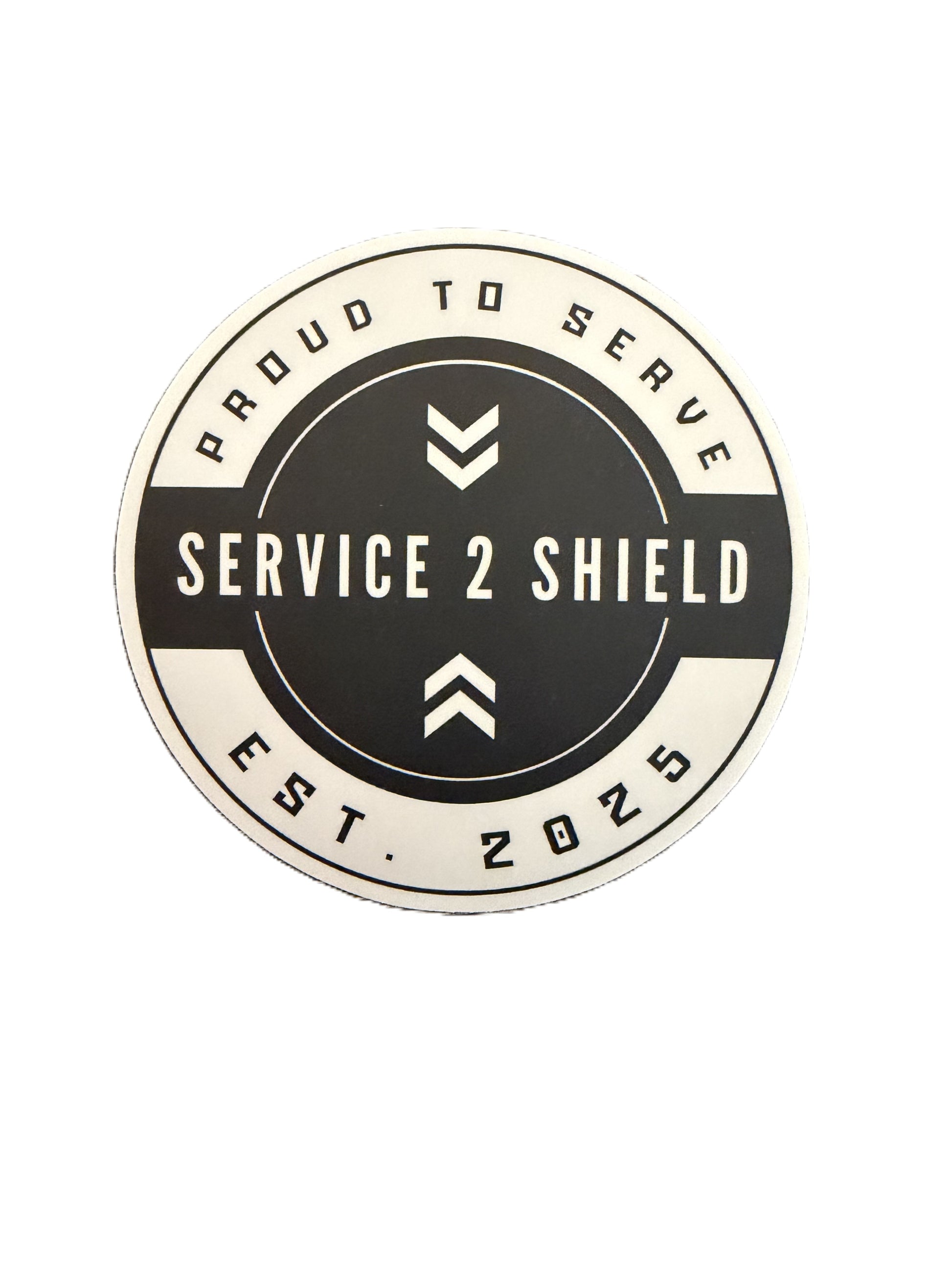 Service 2 Shield Window Sticker
