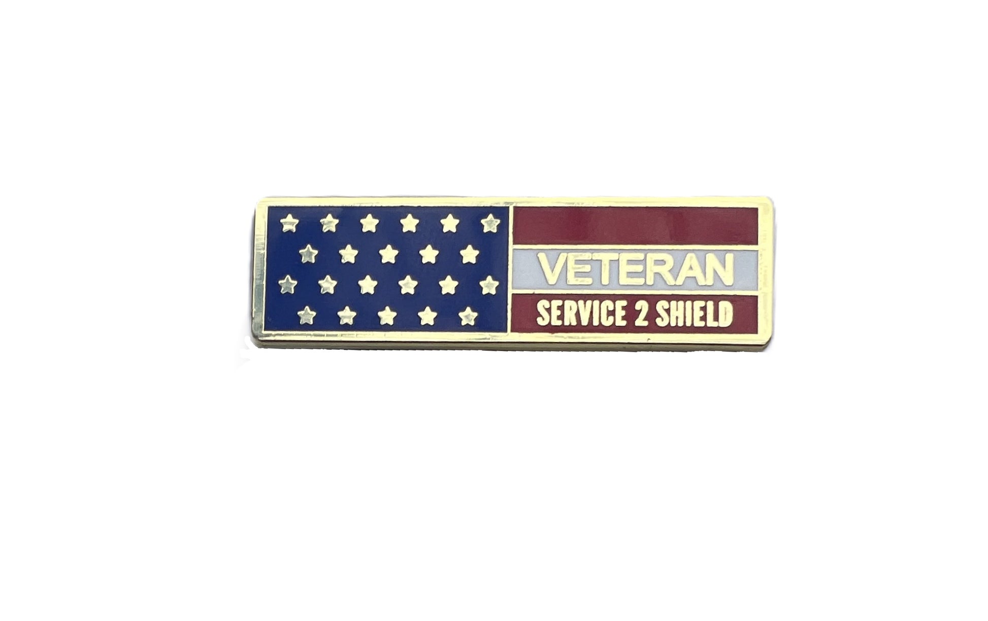 Service 2 Shield Veteran Lapel
