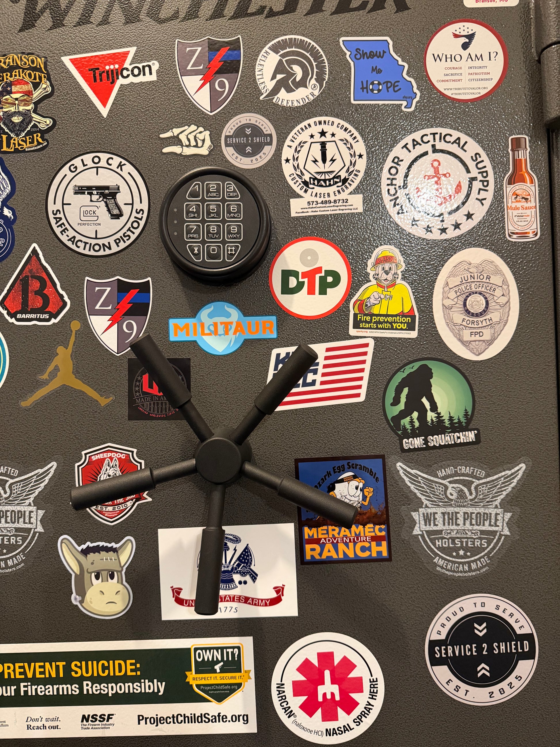 Service 2 Shield Window Sticker