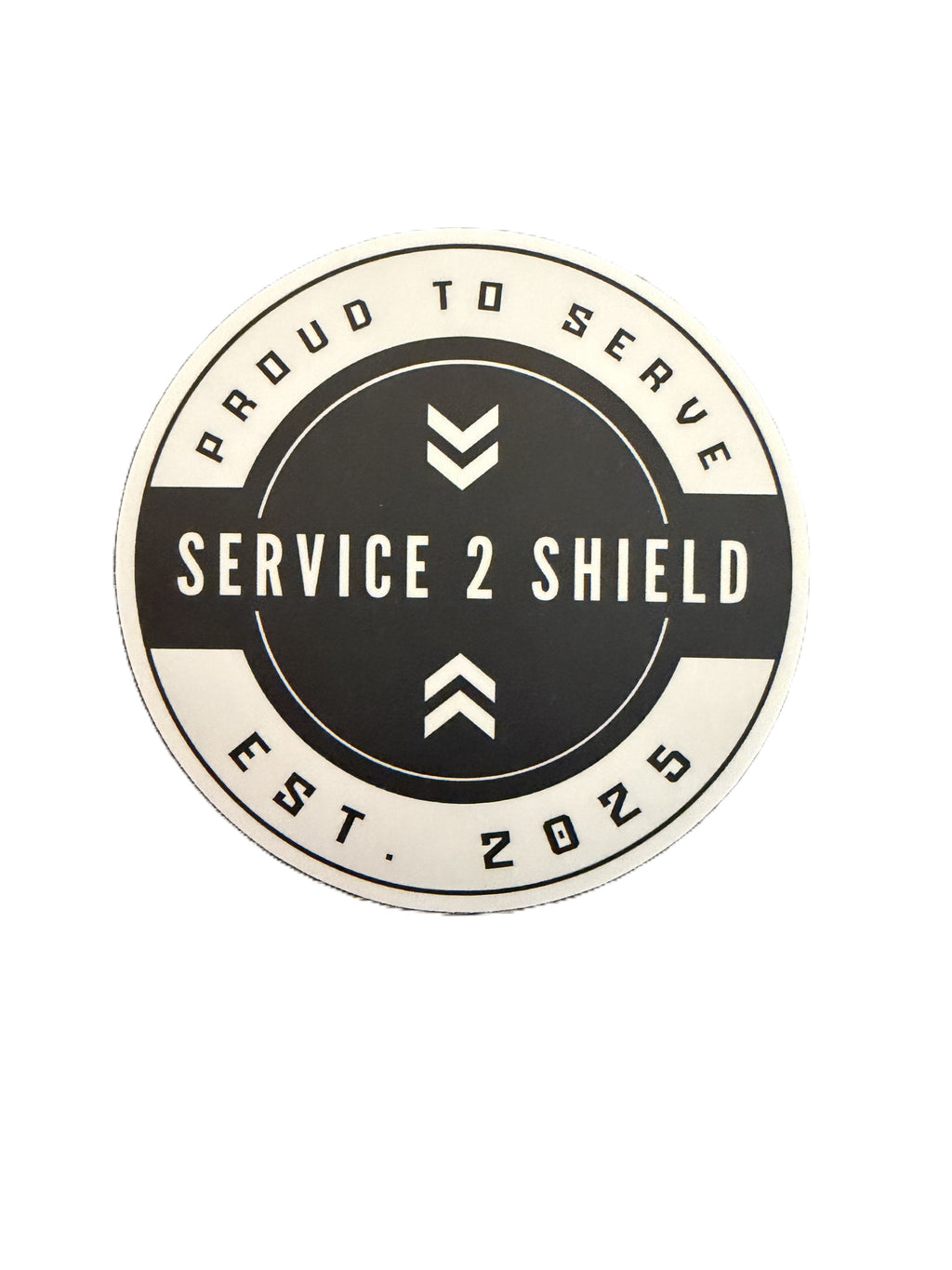 Service 2 Shield Window Sticker
